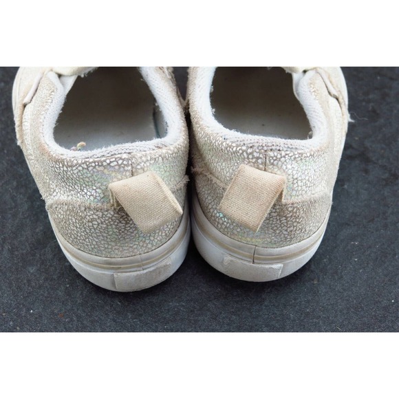 VANS Toddler Girls 7.5 Medium Beige Skateboarding Fabric - Picture 5 of 7